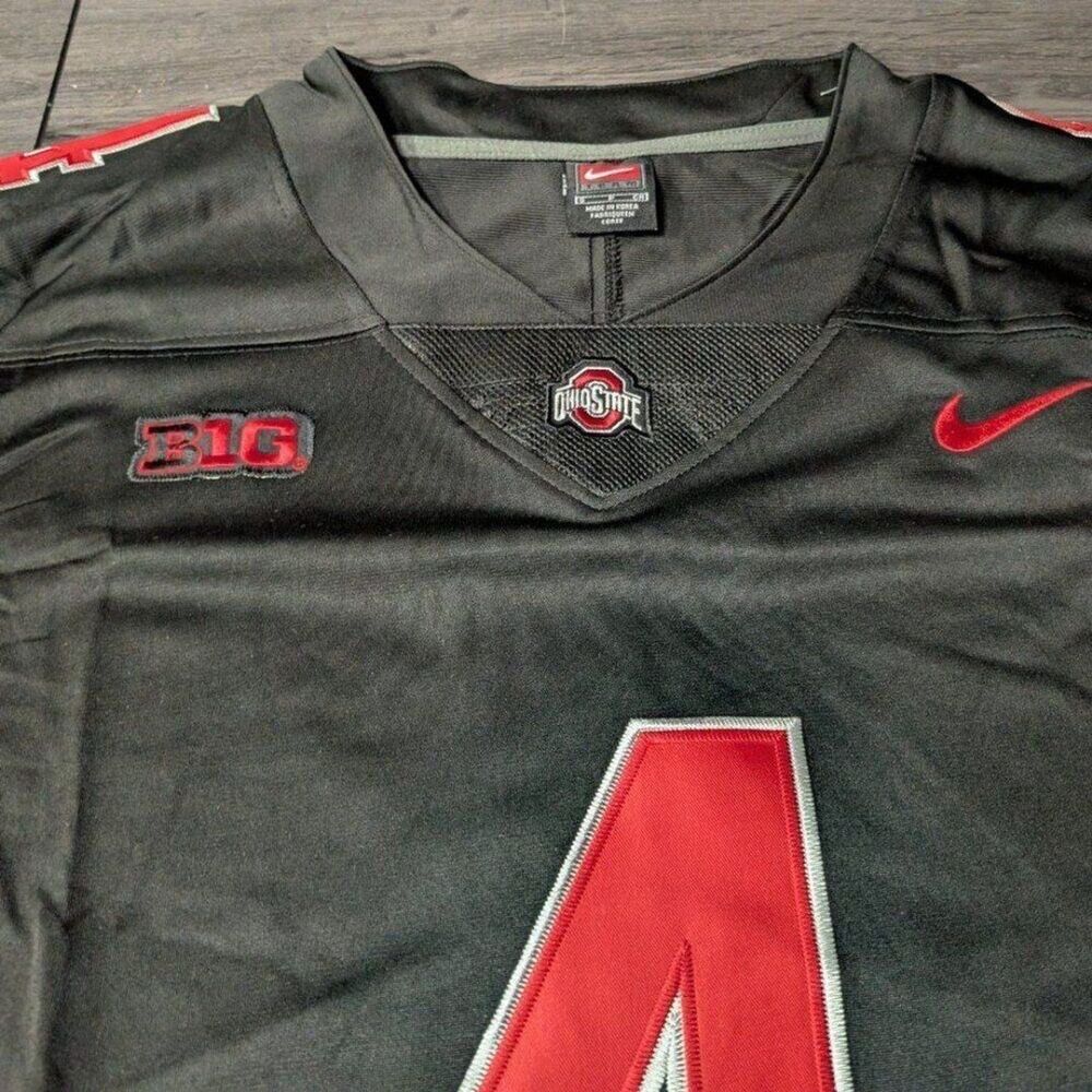 ๐จ Jeremiah Smith #4 Ohio State Buckeyes BLACKOUT Stitched Men's Jersey Medium - Picture 4 of 4